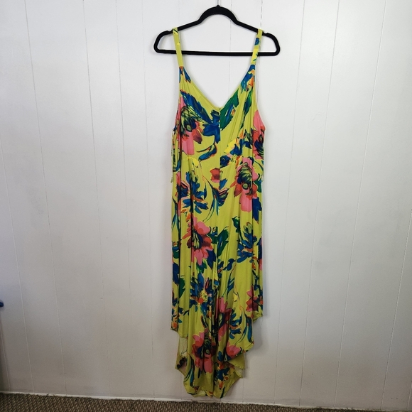 Ivy Street Funky Cropped Whimsy Jumpsuit Sleeveless Flowy Summer Dress Size 2X - Picture 3 of 13